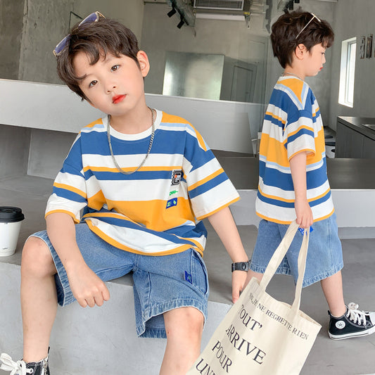 Boys Summer Casual T-Shirt Shorts Set - Bambinos Boutique for boys