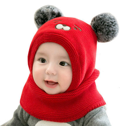 Toddler Boys And Girls Baby Woolen Hats Thickened To Keep Warm - Bambinos Boutique for boys